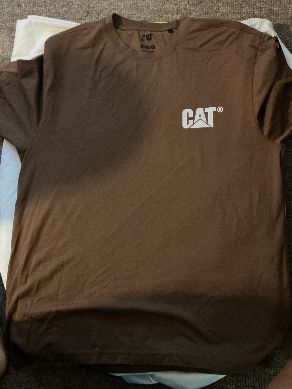 CAT Brown Short-Sleeve Logo Tee